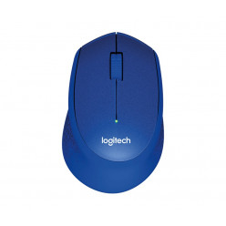 Logitech Wireless M330 Silent Plus, Optical Mouse for Notebooks, nano receiver, Blue